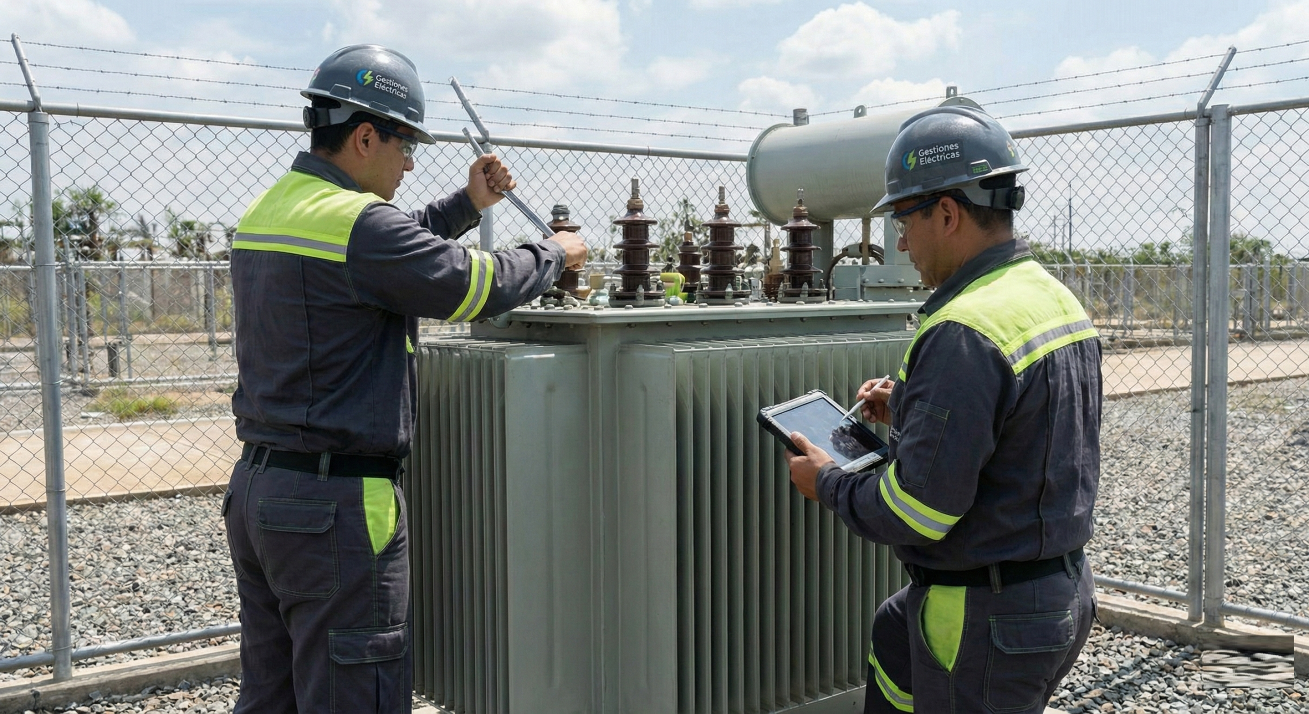 🛠️ 3. Nuestra Solución: Ingeniería de Diagnóstico No es solo "pasar un trapo". En Gestiones Eléctricas SAS aplicamos ciencia para predecir fallas antes de que ocurran. Nuestro servicio incluye: Análisis Físico-Químico del Aceite: Tomamos muestras para ver si el aislamiento interno del transformador sigue vivo o si necesita filtrado/cambio. 🧪 Termografía Infrarroja: Usamos cámaras térmicas para detectar "puntos calientes" en los empalmes que el ojo humano no ve. 🔥 Pruebas VLF (Very Low Frequency): Chequeamos el estado de los cables de Media Tensión para asegurar que no tengan fugas de corriente. 📉 Mantenimiento Mecánico: Limpieza profunda de aisladores, apriete de conexiones y lubricación de seccionadores.